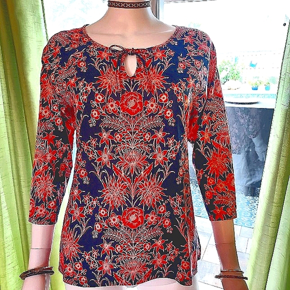 Talbots Tops - Talbots Tunic Top with Tie Detail: Size M NWOT.